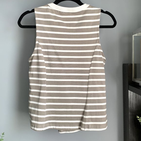 Anthropologie Postmark Peplum Top (Beige) S - Picture 3 of 7